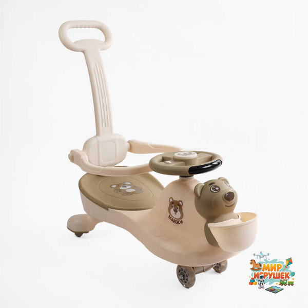 Каталка-толокар JOY SJ-849-26 (6) колеса PU зі світлом, музика та світло, захисний бампер, батьківська ручка, в коробці