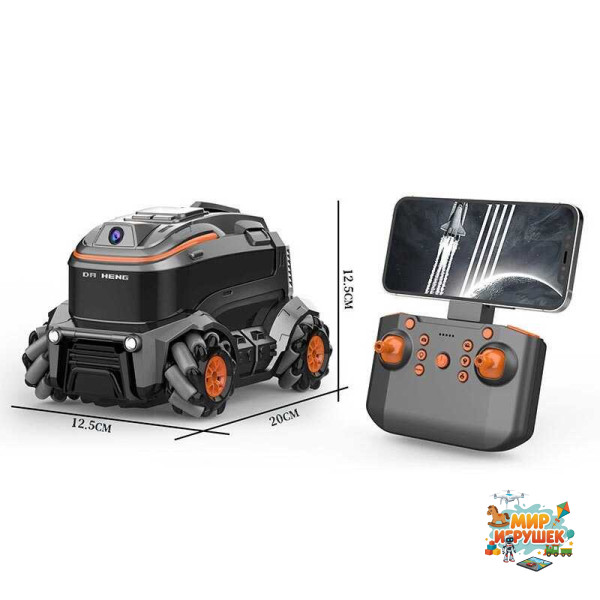 Машинка на радіокеруванні DH 390 (24) роликові колеса, акум. 3.7V, USB-кабель, викрутка, пульт 2.4 GHz, Wi-Fi-камера, додаток, підсвічування, режим демонстрації, режими швидкості, в коробці