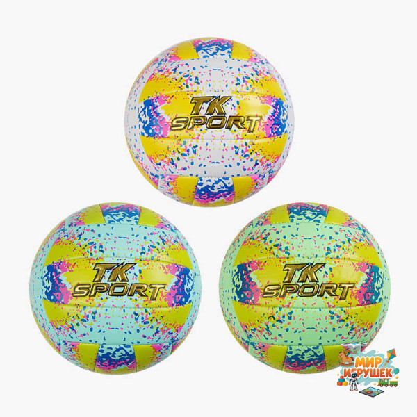 М`яч волейбольний C 70245 (100) 'TK Sport', 3 види, м`який PVC, вага 280-300 грамів, розмір №5, ВИДАЄТЬСЯ ТІЛЬКИ МІКС ВИДІВ