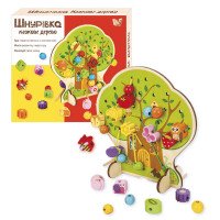 Шнурівка дерев'яна 4...