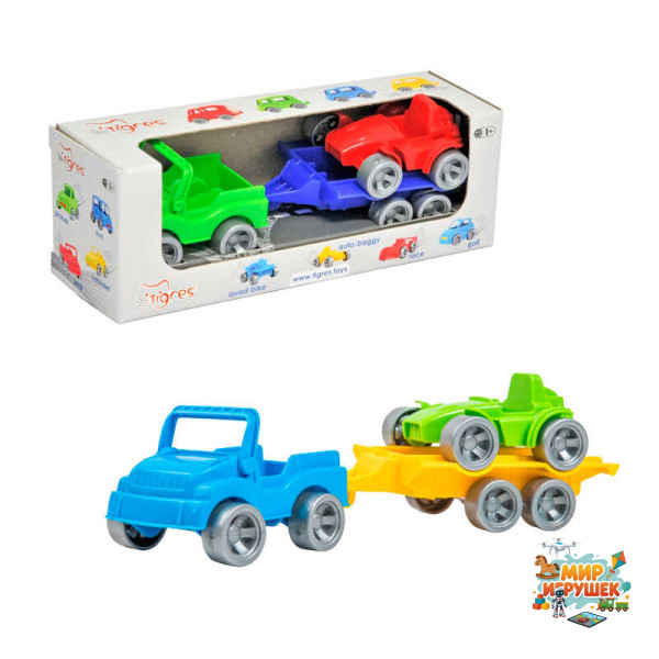 гр Набір авто 'Kids cars Sport' 3 ел. (джип+багі) 39544 (20) 'Tigres', в коробці