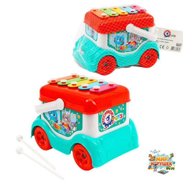 гр Автобус-ксилофон 9857 (6) 'Technok Toys', у сітці