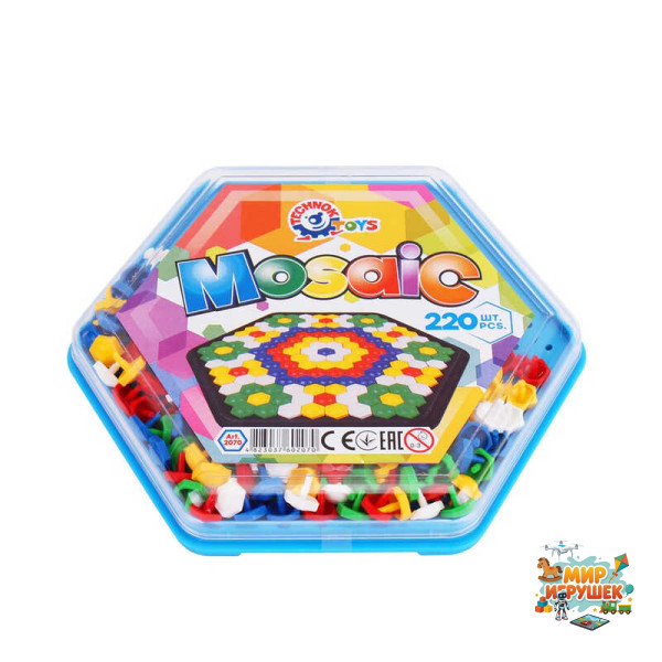 гр Мозаїка 'Кольоровий світ' 220 елементів, 2070 (36) 'Technok Toys'