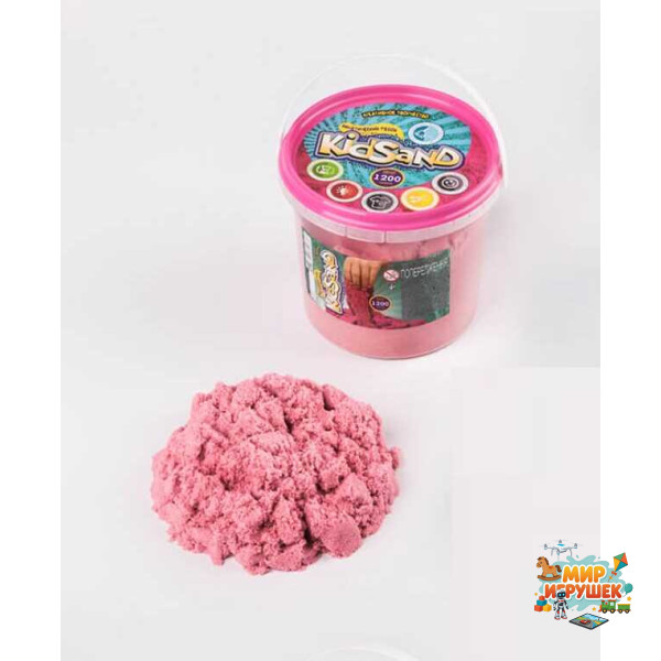 гр Кінетичний пісок 'KidSand' банка 1200г KS-01-04 (12) 'Danko Toys'