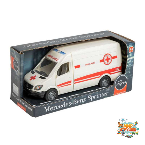 гр Машина 'Mercedes-Benz Sprinter' швидка допомога 39664 (4) 'Tigres' відкриваються двері кабіни та кузова, в коробці