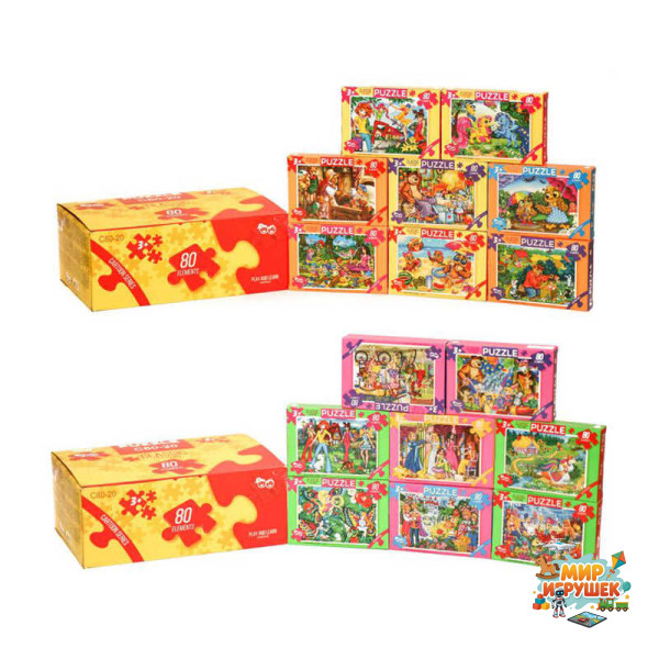 гр Пазли 80 ел. C80-...-… (80) 'Danko Toys' ВИДАЄТЬСЯ МІКС ВИДІВ