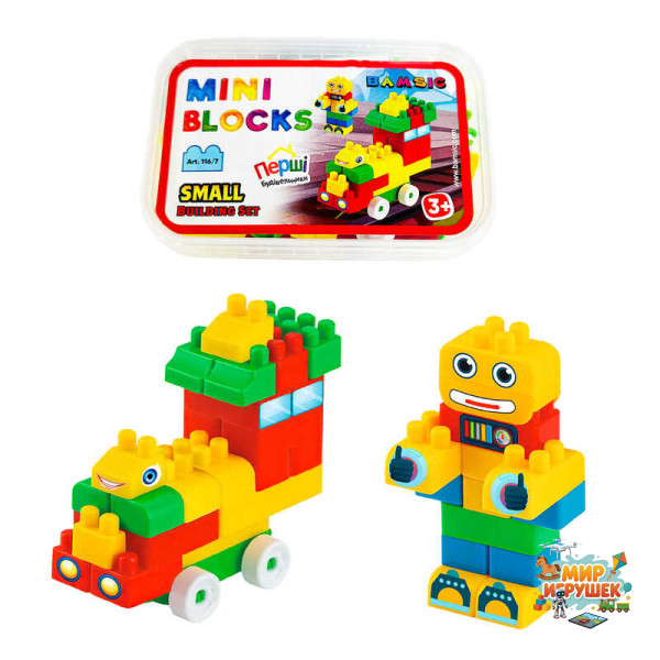 гр Конструктор 'Mini Blocks №7' 50 деталей в коробочці 116/7 (28) 'Bamsic'