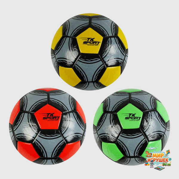 М'яч футбольний М 48472 (80) 'TK Sport', 3 види, вага 300-310 грамів, гумовий балон, матеріал PVC, розмір №5, ВИДАЄТЬСЯ МІКС