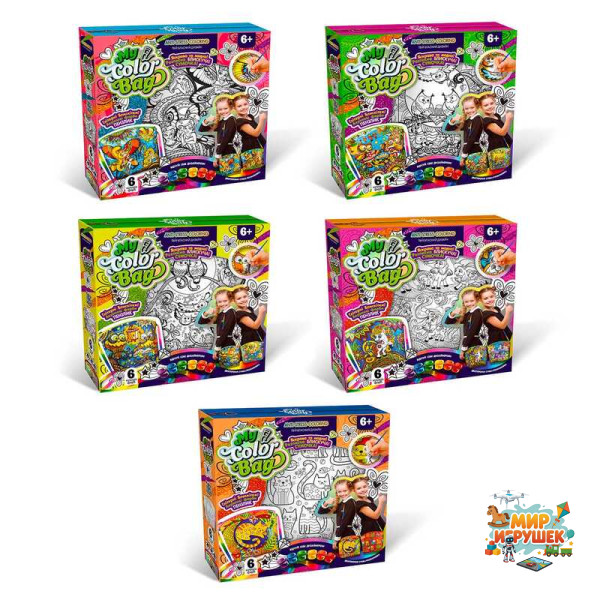 гр Сумка-розмальовка MINI 'My Color Bag' mСОВ-01-01,02,03,04,05 U укр. (5) 'Danko Toys' ВИДАЄТЬСЯ МІКС ВИДІВ