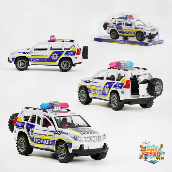 Джип 'Поліція України' TK- 0223 (36/2) 'TK Group', інерційний механізм, відчиняються двері та багажник, в слюді