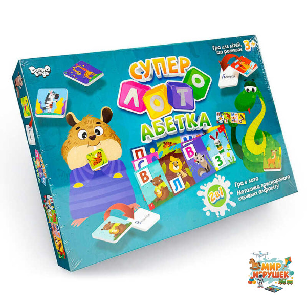 гр Гра 'Суперлото Абетка' СЛА-01U укр .. (10) 'Danko Toys'