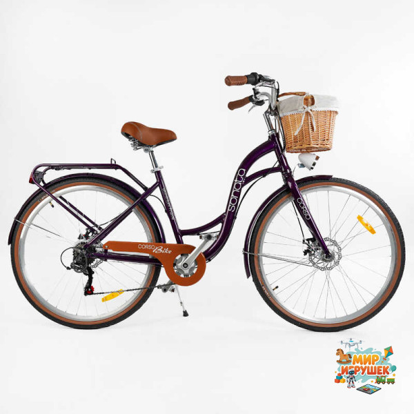 Велосипед міський Corso 'Sonata' SN-28962 + КОШИК
