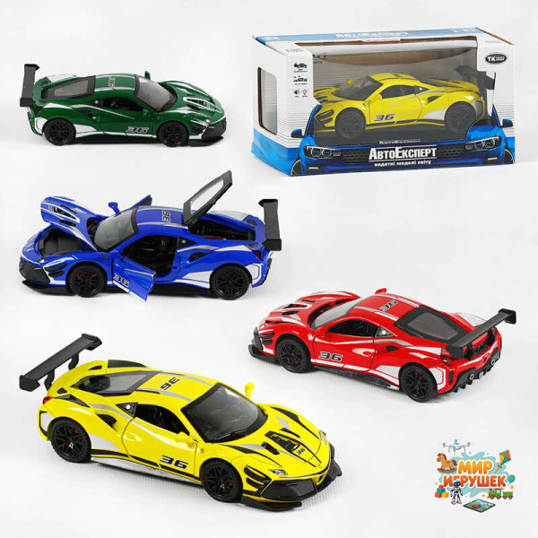 Машинка 10820 (48) 'Авто Експерт', 4 кольори, металопластик, 1:32, звук, світло, інерція, рухомі елементи, в коробці, МІКС ВИДІВ