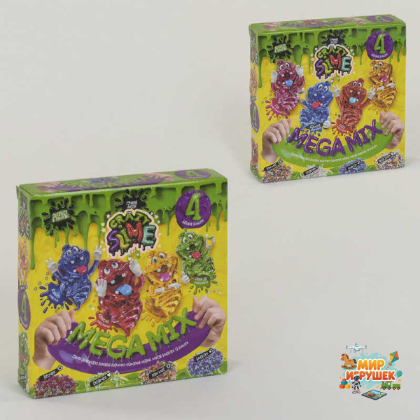 гр Набір для проведення дослідів 4 в 1 'Crazy Slime' (10) SLM-03-01U УКР, 02U 'Danko Toys'