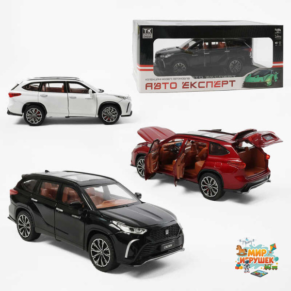 Машинка 1221-09 (24) 'Авто Експерт', 3 кольори, металопластик, 1:24, звук, світло, інерція, відчиняються двері, в коробці, ВИДАЄТЬСЯ ТІЛЬКИ МІКС ВИДІВ