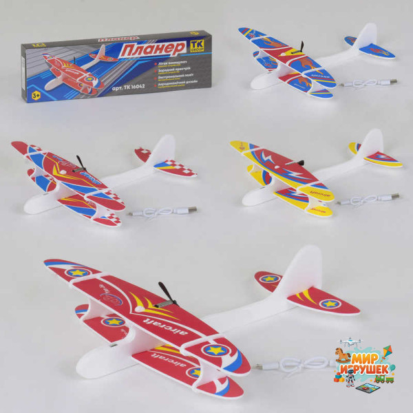 Планер з мотором F 32102/16042 (200) 'TK Group', акумулятор, USB кабель, 4 кольори, в коробці
