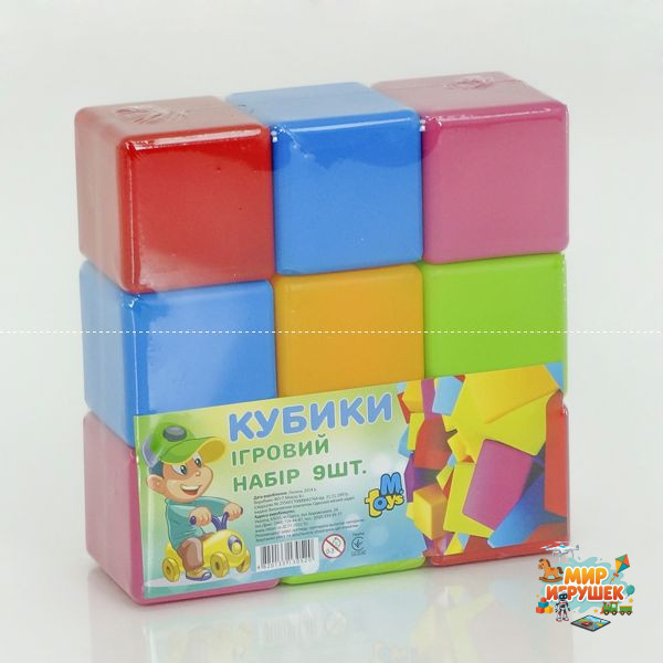 гр Кубики великі 9 шт. 14066 (21) 'M Toys'