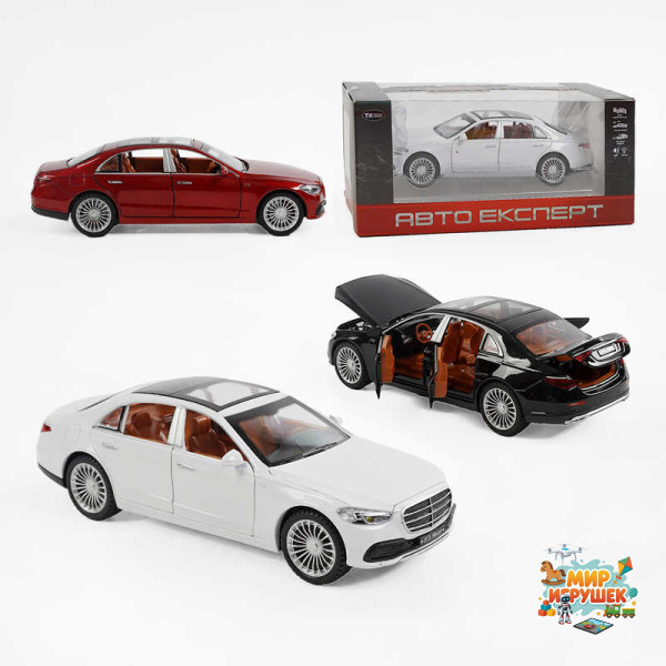 Машина TX 55070 (48/2) 'Авто Експерт', 3 види, металопластик, масштаб 1:22, світло, звук, інерція, відчиняються двері, багажник, в коробці,МІКС