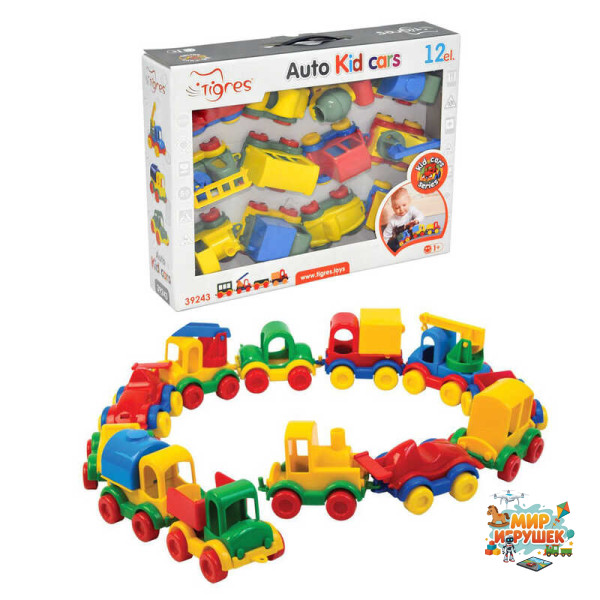 гр Набір машин 'Kids cars' 12 шт. 39243 (8) 'Tigres'
