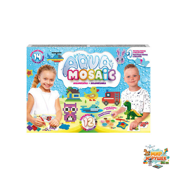 гр Набір креативної творчості маленький 'Aqua Mosaic' AM-01-03 (12) 'Danko Toys'