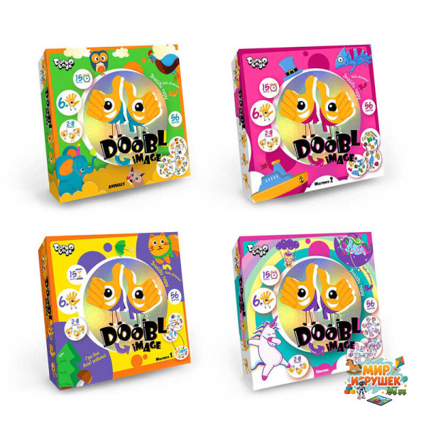 гр Настільна гра 'DOOBL IMAGE' ВЕЛИКА DBI-01-01U,02U,03U,04U (8) 'Danko Toys' ВИДАЄТЬСЯ МІКС ВИДІВ