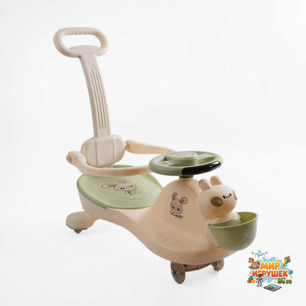 Каталка-толокар JOY LD-396-58 (1) колеса PU зі світлом, музика та світло, захисний бампер, батьківська ручка, в коробці