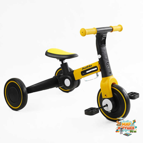 Велосипед 3-х колісний BS-32260 'Best Trike' (1) колеса EVA переднє 8’’, заднє 6’’, нейлонова рама, підсвічування, кошик, в коробці