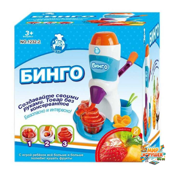 Морожениця 1232-2 (12/2) пакування рос мовою, стаканчики та ложки, в коробці
