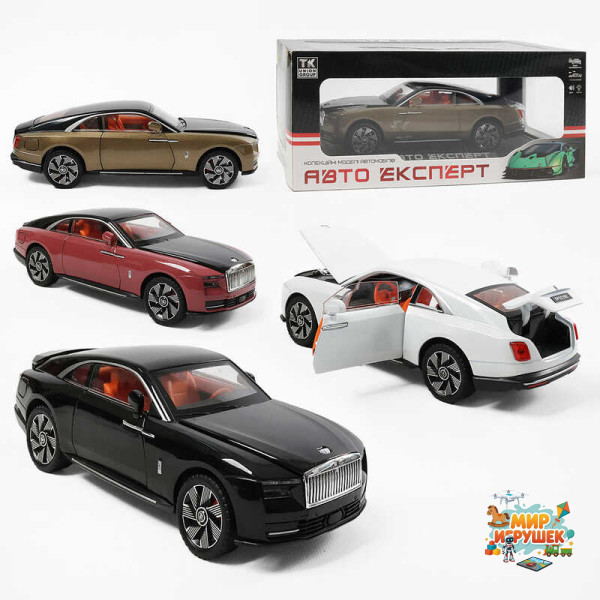 Машинка 1416-28 (24) 'Авто Експерт', 4 кольори, металопластик, 1:24, звук, світло, інерція, відчиняються двері, у коробці, ВИДАЄТЬСЯ ТІЛЬКИ МІКС ВИДІВ