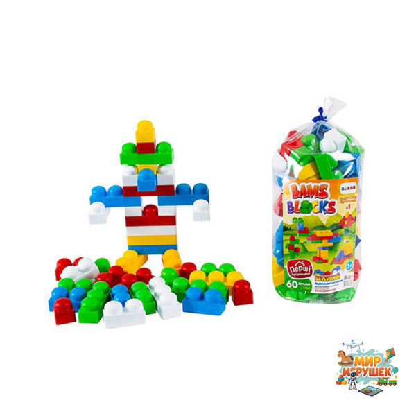 гр Конструктор 'BAMSIBLOCK №1' 115/2 (15) 'BAMSIC' 60 деталей, у пакеті