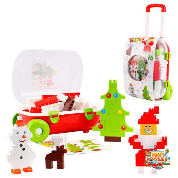 гр Конструктор 8805 (3) 'Technok Toys', 'Новий Рік', 87 елементів, у валізі
