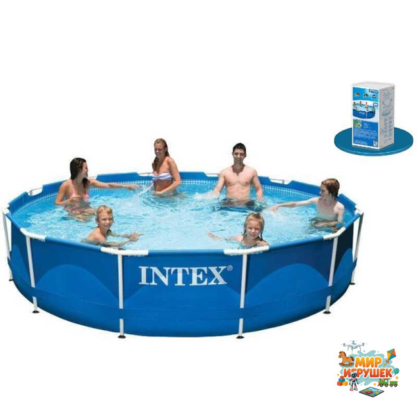 Intex Басейн каркас 28210 (1) круглий, /6+років/, в коробці, 366*76см, 6,503 л