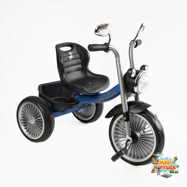 Велосипед 3-х колісний BS-68096 'Best Trike' (1) колеса EVA переднє 10’’, заднє 8’’, сталева рама, УКР. ОЗВУЧУВАННЯ, кошик, в коробці