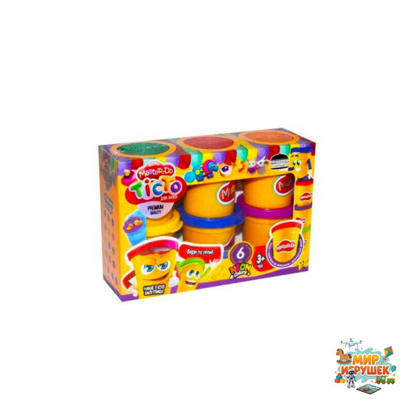 гр Тісто для ліплення 'Master Do' TMDB-01-01U УКР. (8) 'Danko Toys', 6 банок*50 г