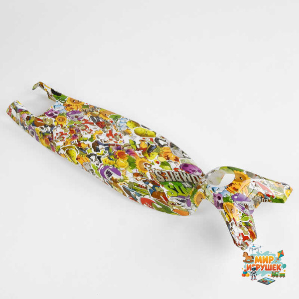 Пластикова платформа для самокату MAXI PR - 21851/113 (100) 'Best Scooter', аквапринт, довжина 45.5см, ширина 13.5 см