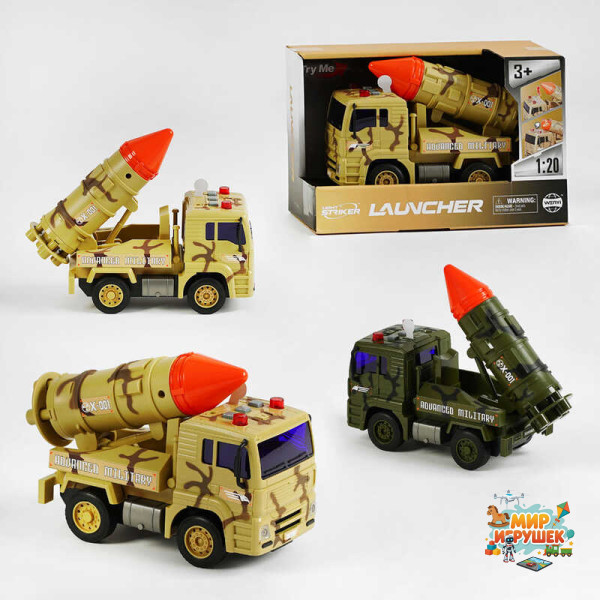 Машина військова WY 440 C /441 C (36) 2 види, масштаб 1:20, звуки, підсвічування, інерція, рухомі елементи, в коробці