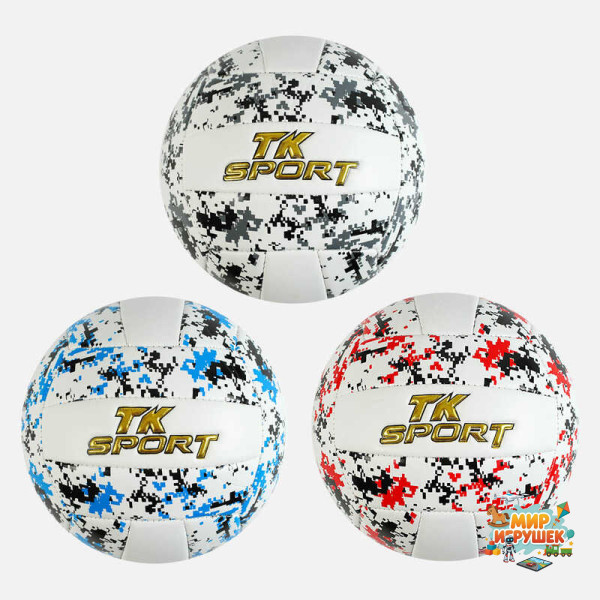 М`яч волейбольний C 60988 (60) 'TK Sport' 3 види, матеріал м`який PVC, вага 280-300 грамів, розмір №5, ВИДАЄТЬСЯ ТІЛЬКИ МІКС ВИДІВ
