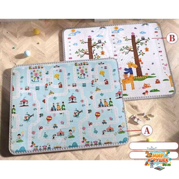 Термо-килимок 2-х сторонній EVA L-63140/14 (1) розмір 200х180х1.5см, в пакеті