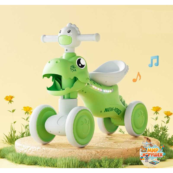 Толокар JOY LK-60812 (1) колеса PU, рама пластик, озвучування та підсвічування, в коробці