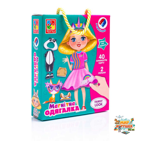 гр Магнітна одягалка 'Family look' - VT 3702-21 / укр / (12) 'Vladi Toys'