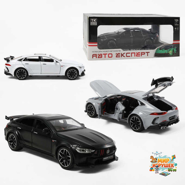 Машинка 1206-15 (24/2) 'Авто Експерт', 3 кольори, металопластик, 1:24, звук, світло, інерція, відчиняються двері, у коробці, ВИДАЄТЬСЯ ТІЛЬКИ МІКС ВИДІВ