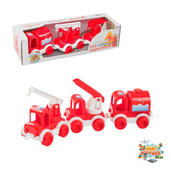 гр Набір машинок 'Kids cars' 39547 (32) 'Tigres', 'Пожежна техніка', в коробці