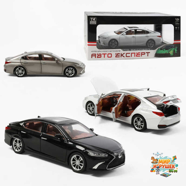 Машинка 1140-01 (24/2) 'Авто Експерт', 3 кольори, металопластик, 1:24, звук, світло, інерція, відчиняються двері, у коробці, ВИДАЄТЬСЯ ТІЛЬКИ МІКС ВИДІВ