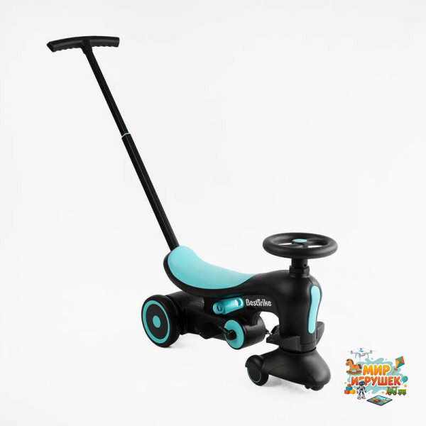 Велосипед-толокар BST-8130 Best Trike (1) матеріал рами нейлон, колеса PU, батьківська ручка, в коробці