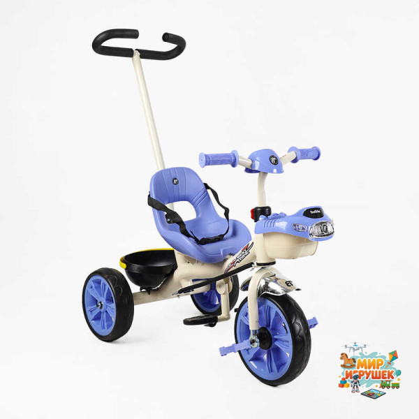 Велосипед 3-х колісний BS-70362 'Best Trike' (1) колеса EVA переднє 10’’, заднє 8’’, сталева рама, УКР. ОЗВУЧУВАННЯ, батьківська ручка, в коробці