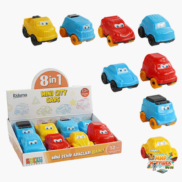 гр Машинка 5444 (18) 'Guclu', інерційний механізм, в коробці, ЦІНА ЗА 8 ШТУК В БЛОЦІ
