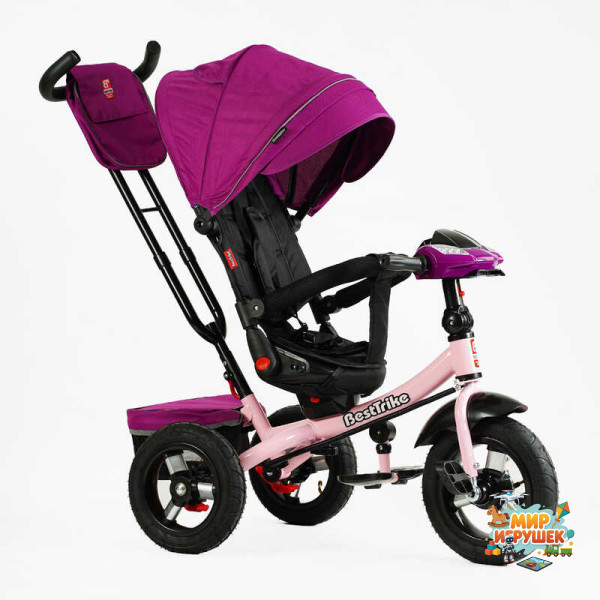 Велосипед 6088 F – 736-07 Best Trike (1) ПОВОРОТНЕ СИДІННЯ, СКЛАДНЕ КЕРМО, ФАРА МУЗИЧНА З USB,Bluetooth НАДУВНІ КОЛЕСА, ПУЛЬТ ВКЛЮЧЕННЯ СВІТЛА І ЗВУКУ