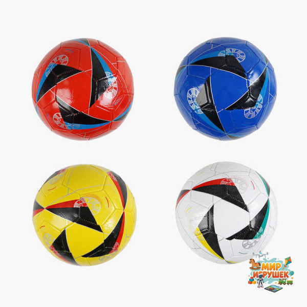 М`яч футбольний C 70143 (100) 4 кольори, розмір №5, матеріал PVC, 280 грамів, гумовий балон, ВИДАЄТЬСЯ ТІЛЬКИ МІКС ВИДІВ