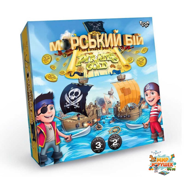 гр Настільна розважальна гра 'Морський бій Pirates Gold' G-MB-03U УКР. (10) 'Danko Toys'
