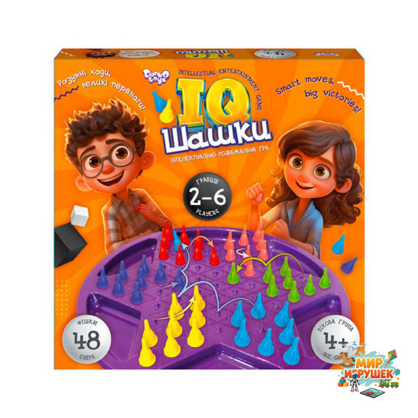 гр Розвиваюча настільна гра 'IQ Шашки' IQCh-01 (10) 'Danko Toys'